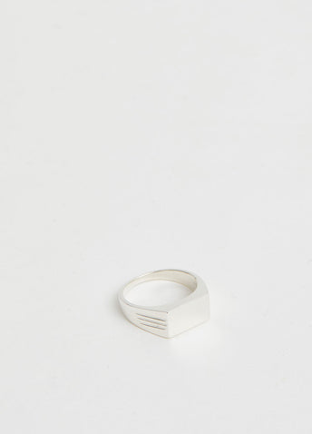 Three Line Signet Ring