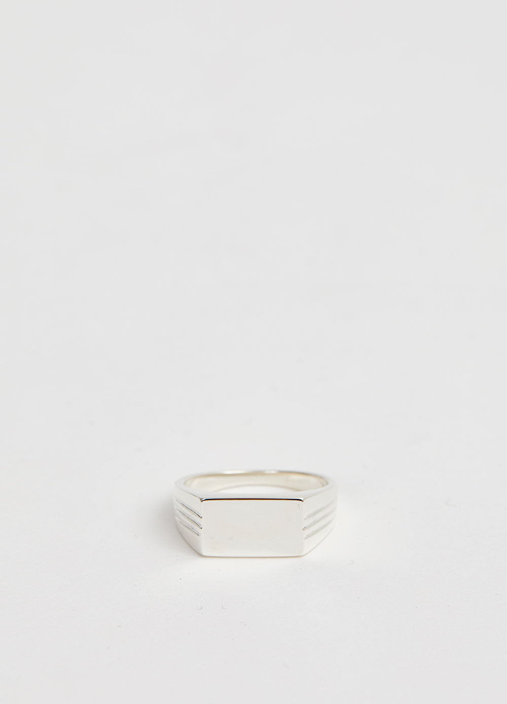 Three Line Signet Ring