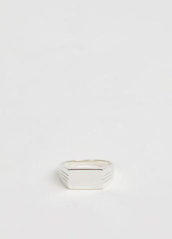 Three Line Signet Ring