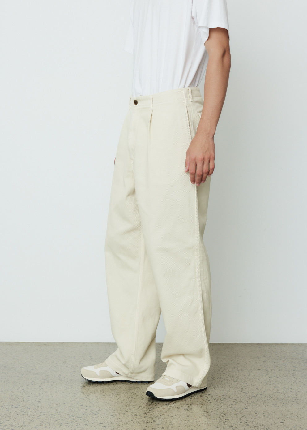 Garment Dyed Wide Pants