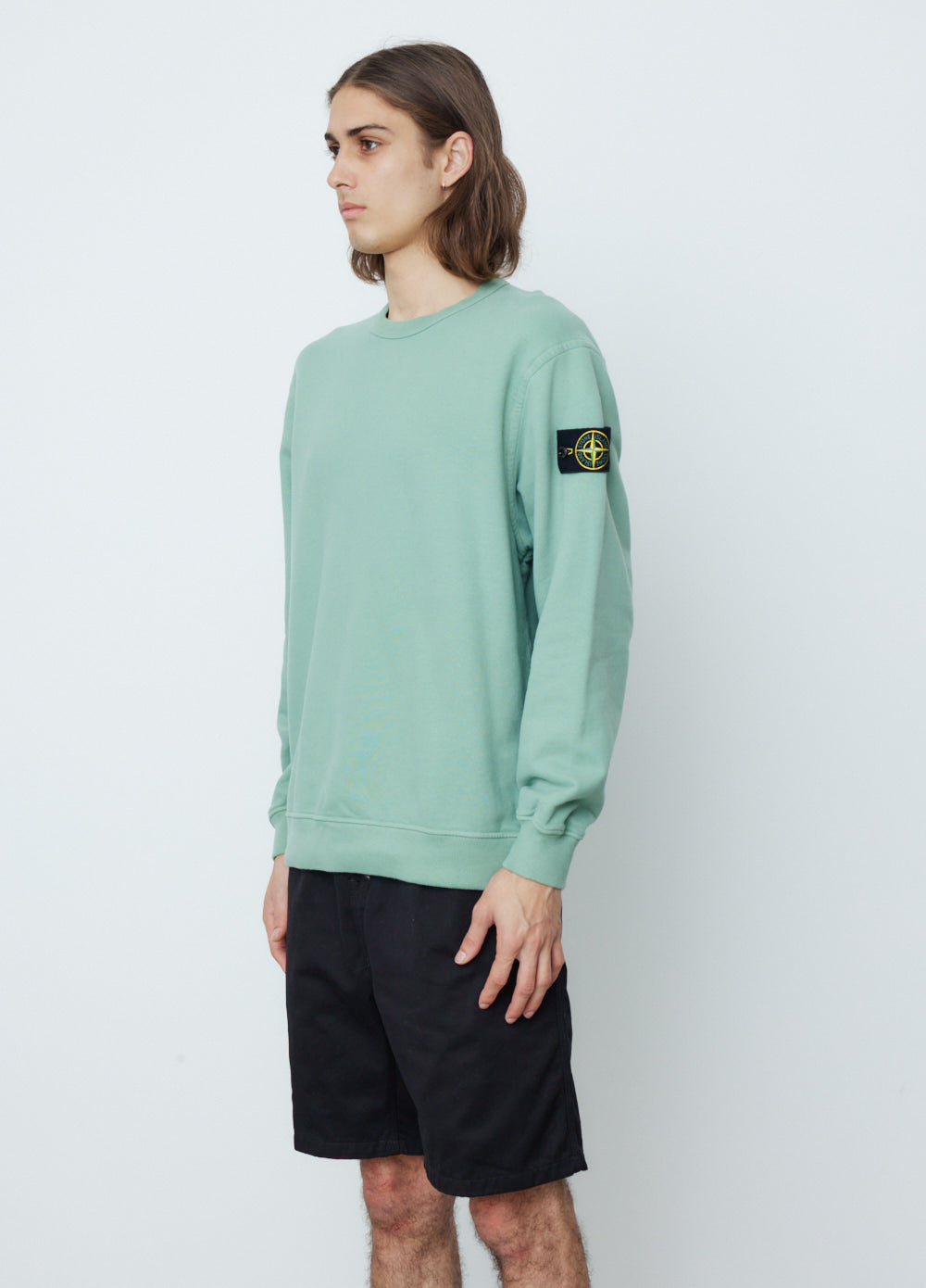 Relaxed Crew Badge Sweat With Neck Detail