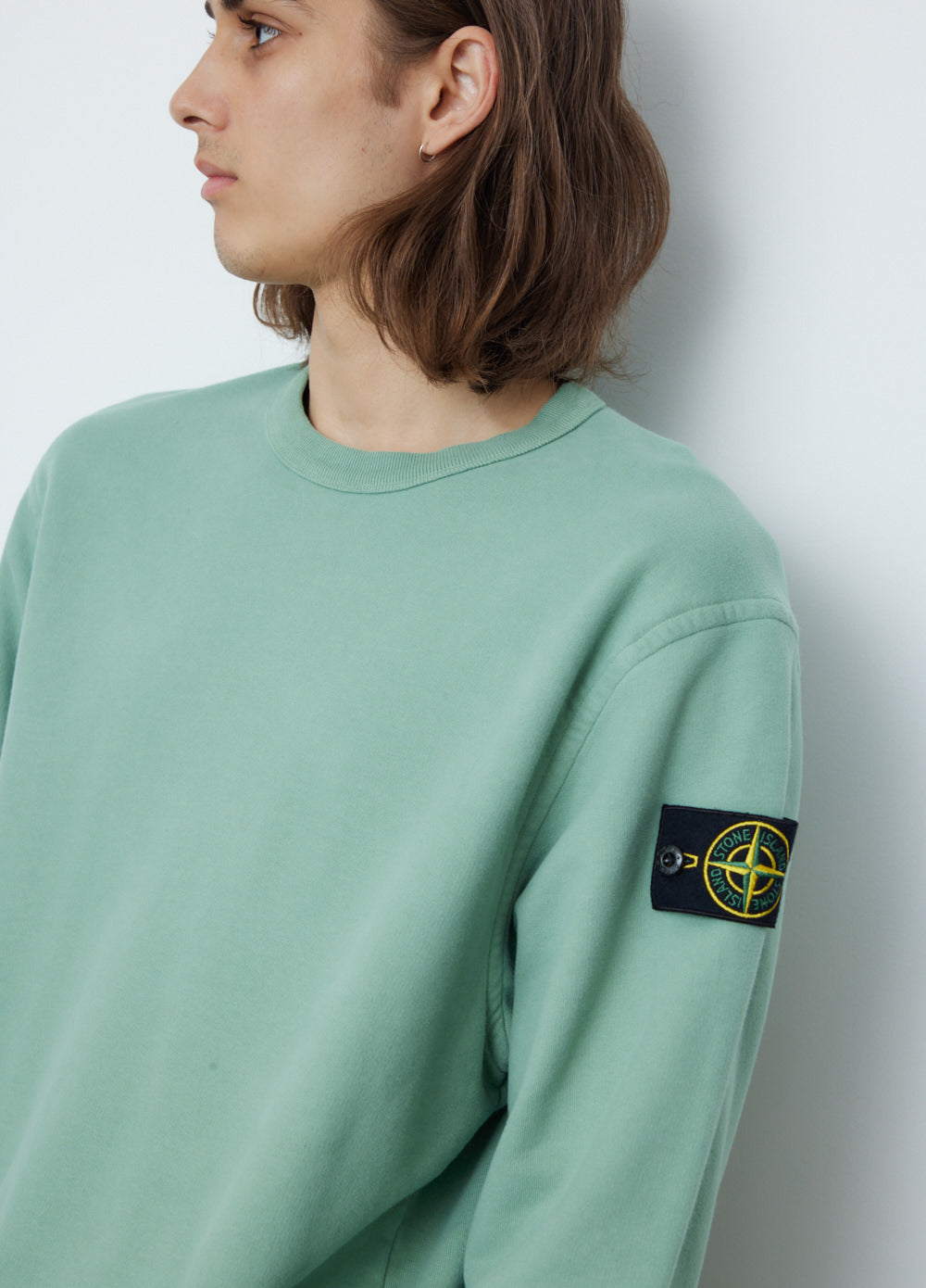 Relaxed Crew Badge Sweat With Neck Detail