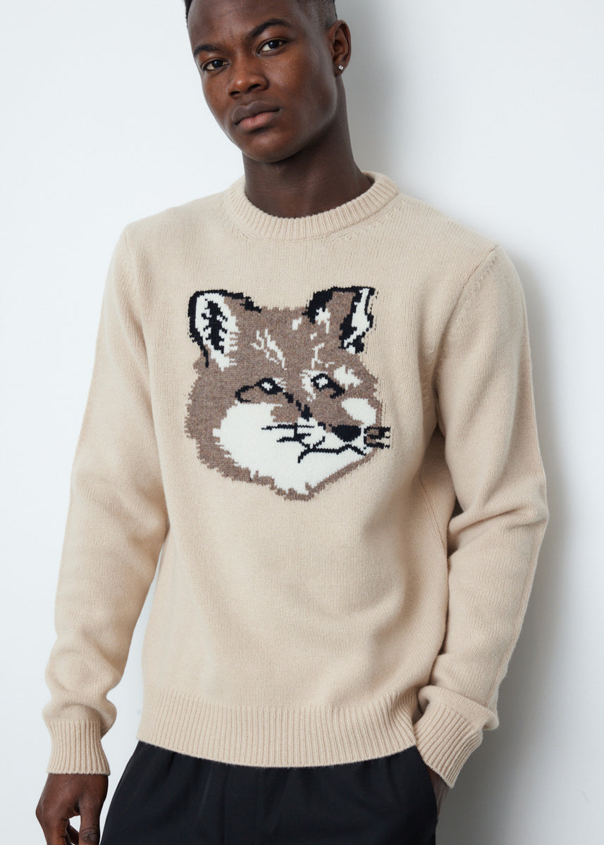 maisonkitsune BIG FOX HEAD PULLOVER S