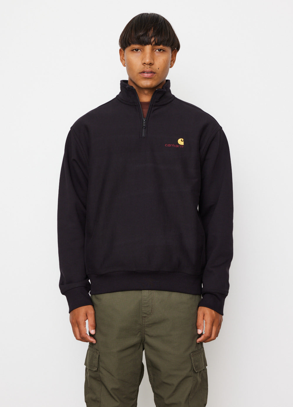 Half Zip American Script Sweatshirt