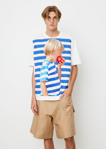 Boy with Apple Oversized T-Shirt