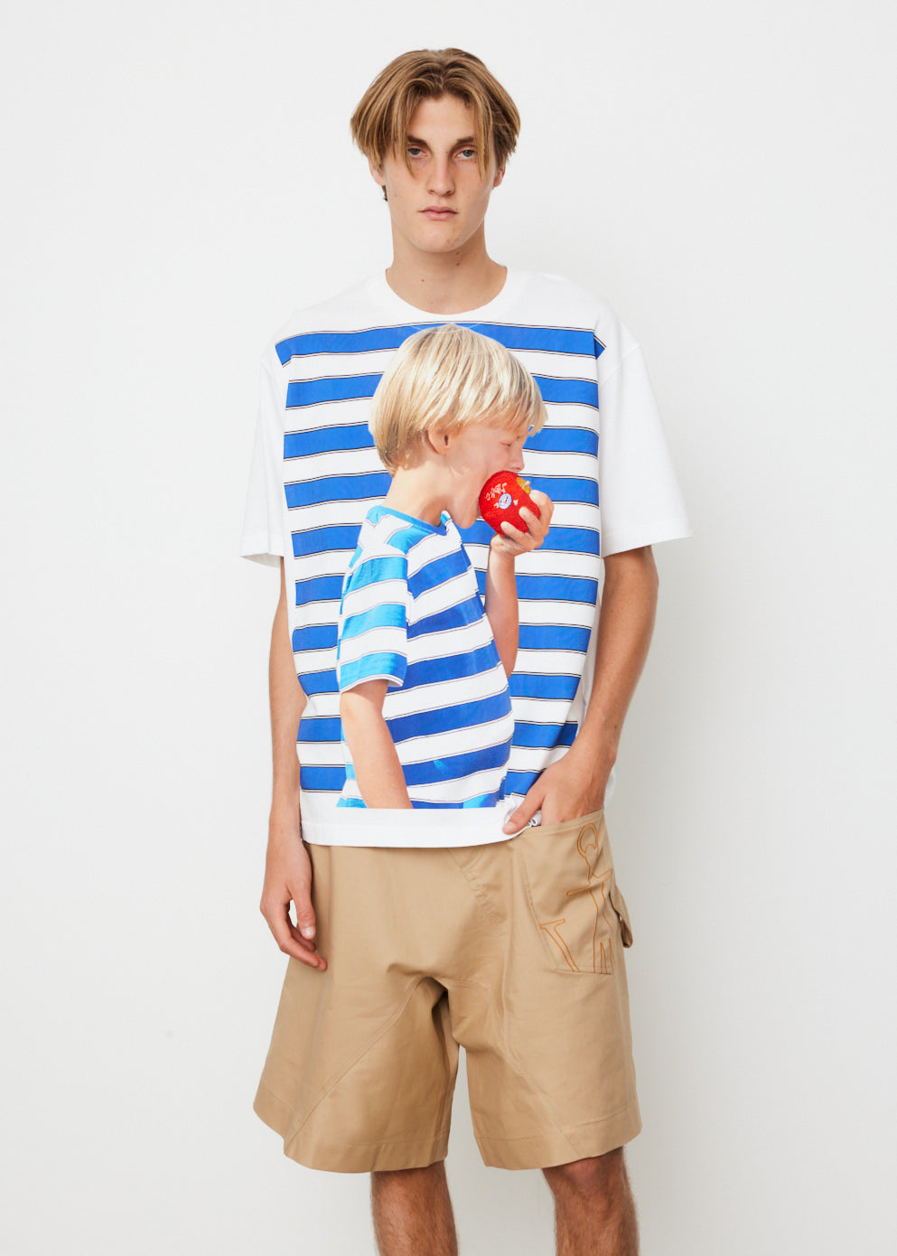 Boy with Apple Oversized T-Shirt
