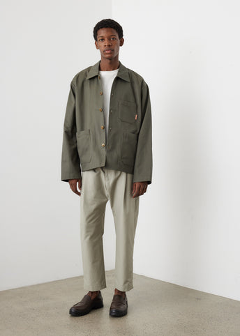 Elastic Waist Straight Pant