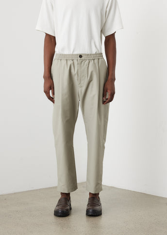 Elastic Waist Straight Pant