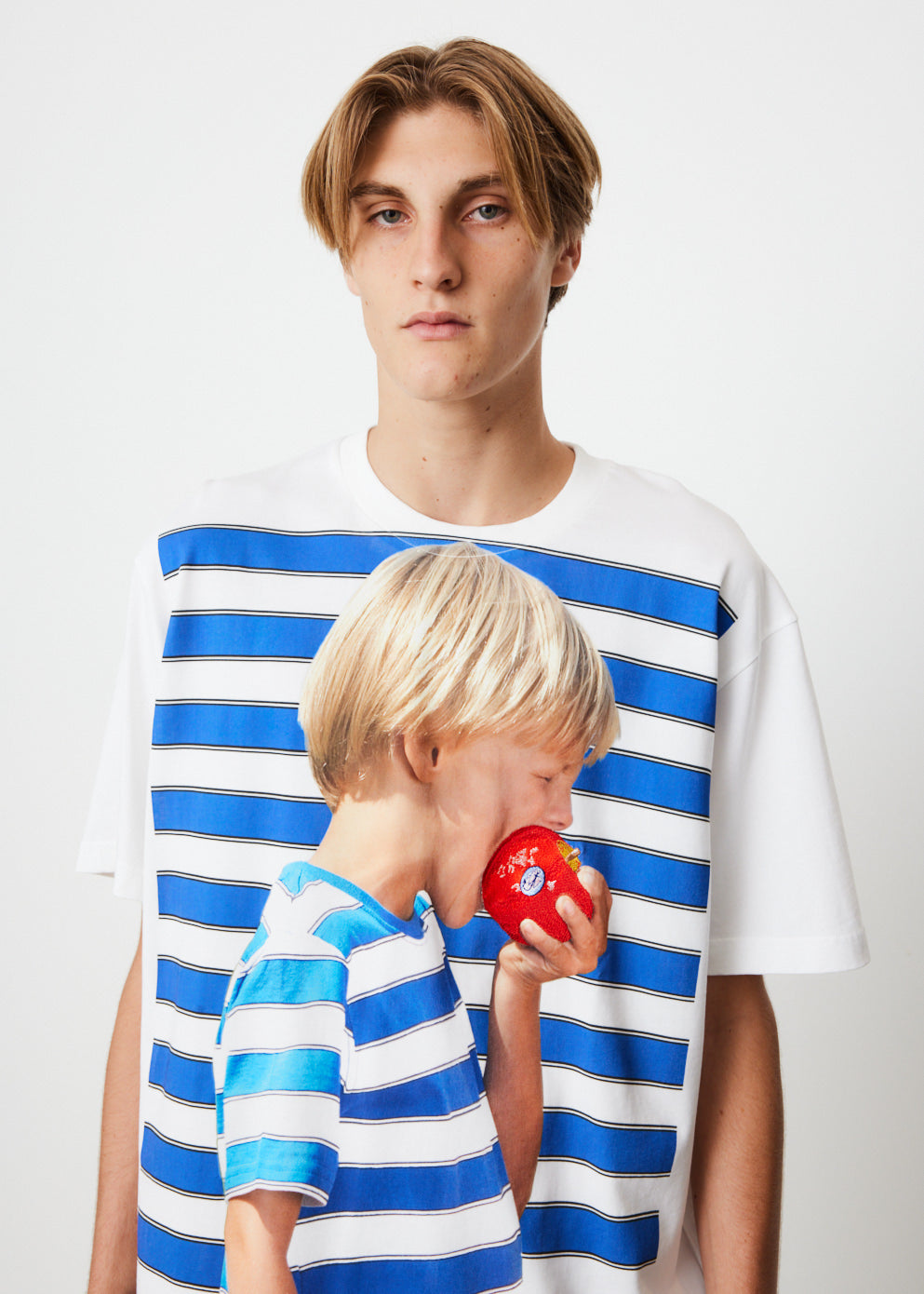 Boy with Apple Oversized T-Shirt