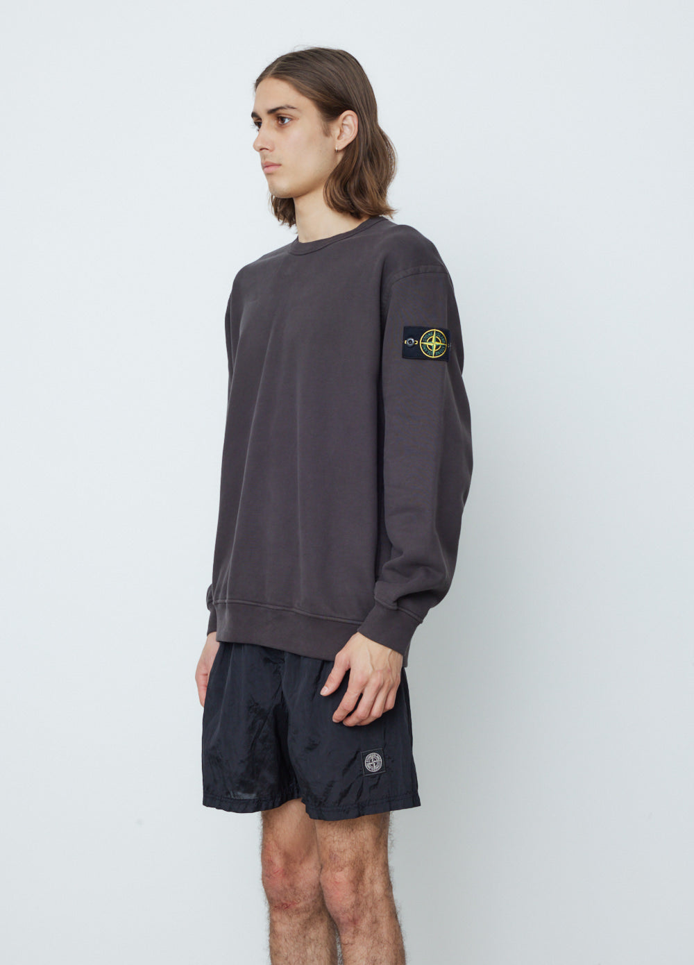 Relaxed Crew Badge Sweat With Neck Detail