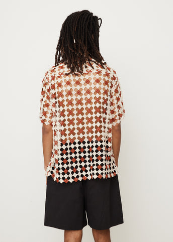 Diamond Lace Short Sleeve Shirt