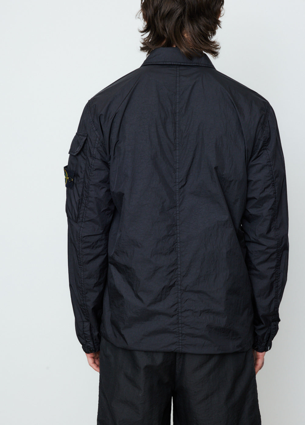Garment Dye Crinkle Neps Overshirt