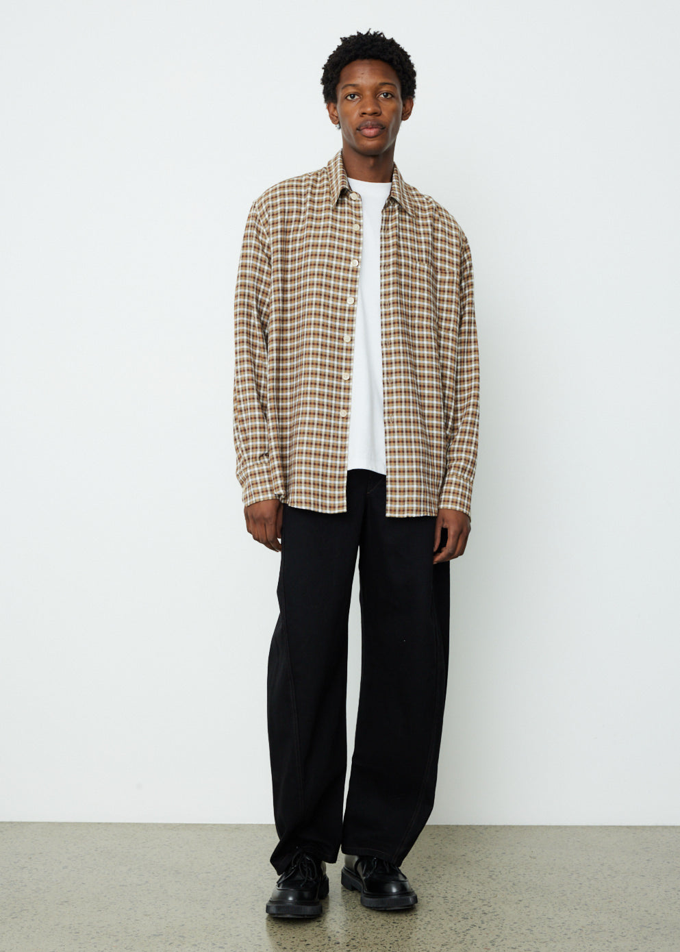 【2plan】Illy over check shirt OVERSHIRT