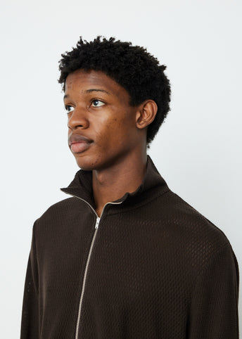 Shrunken Full Zip Polo