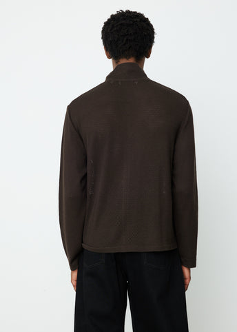 Shrunken Full Zip Polo