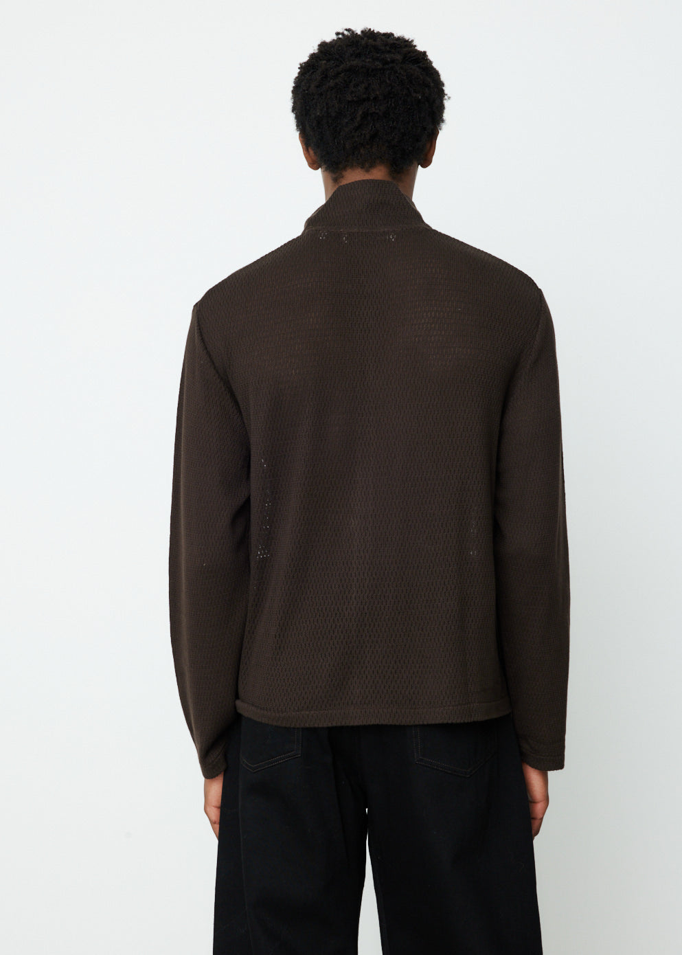 Shrunken Full Zip Polo