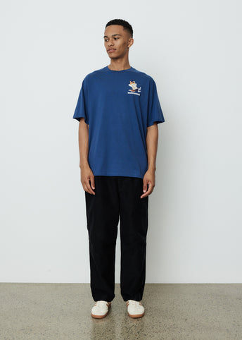 Small Dressed Fox Print Easy T-Shirt