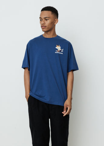 Small Dressed Fox Print Easy T-Shirt