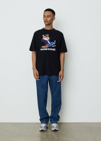 Dressed Fox Print Easy T-Shirt