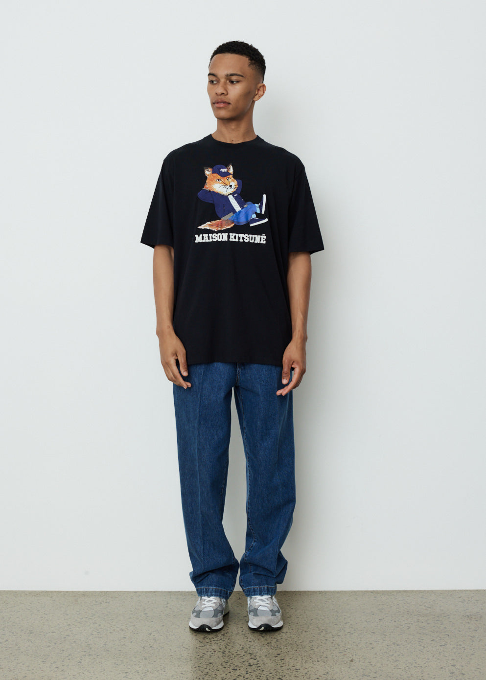 Dressed Fox Print Easy T-Shirt