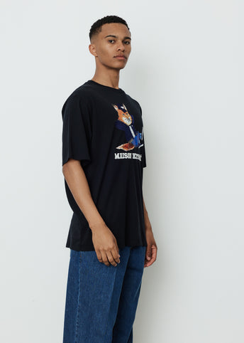 Dressed Fox Print Easy T-Shirt