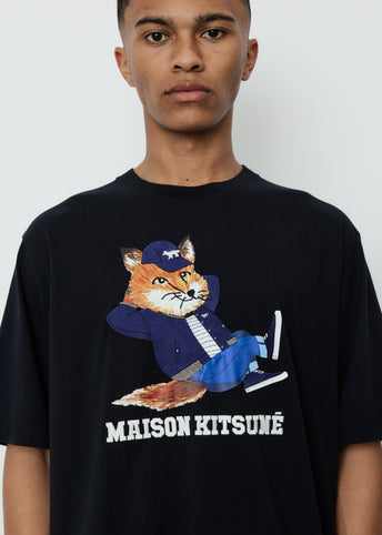 Dressed Fox Print Easy T-Shirt