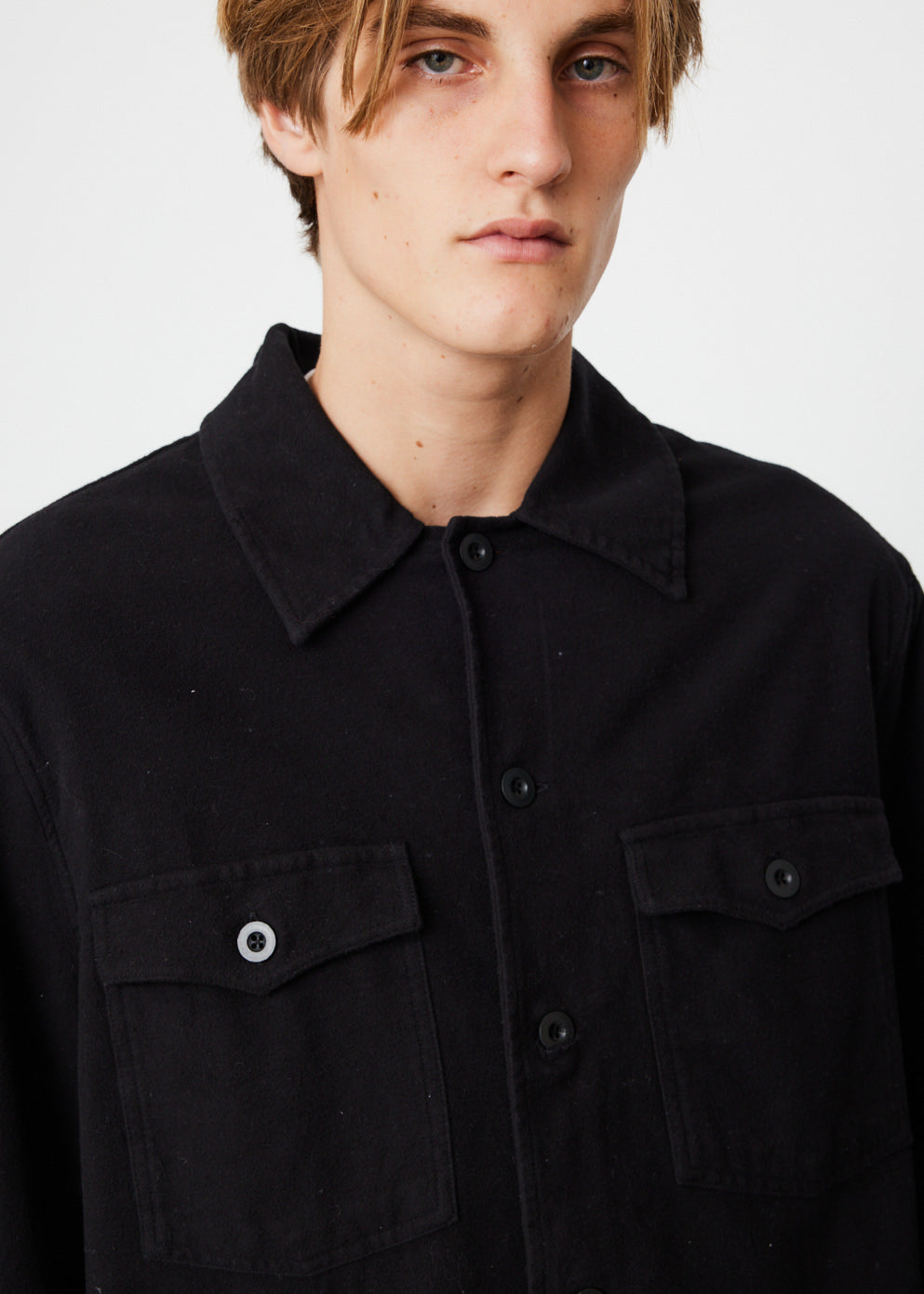 ジャケット・アウター OURLEGACY EVENING COACH JACKET 44 OUR LEGACY - EVENING COACH JACKET Black Brushed Cotton | River