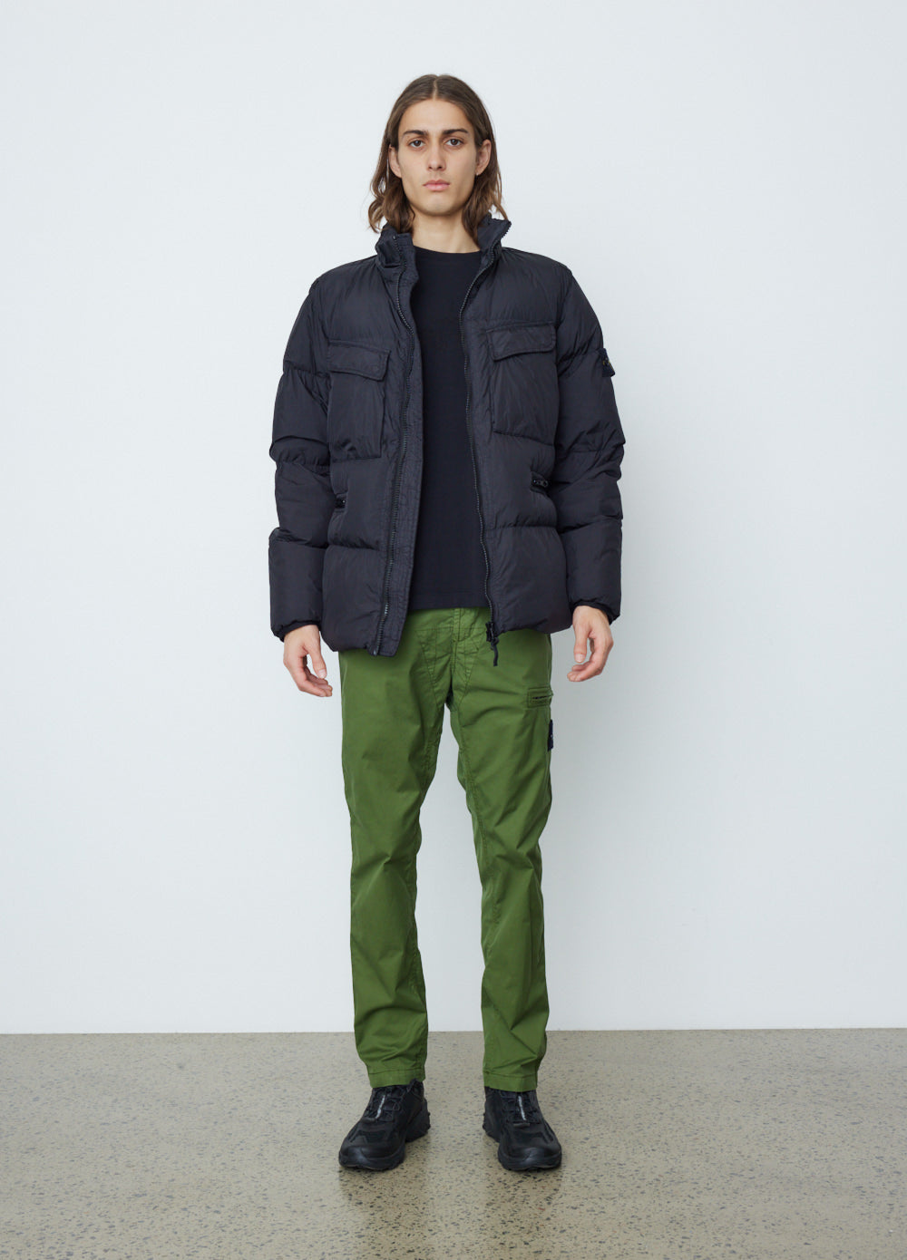 technical pants seersucker - navy / 30