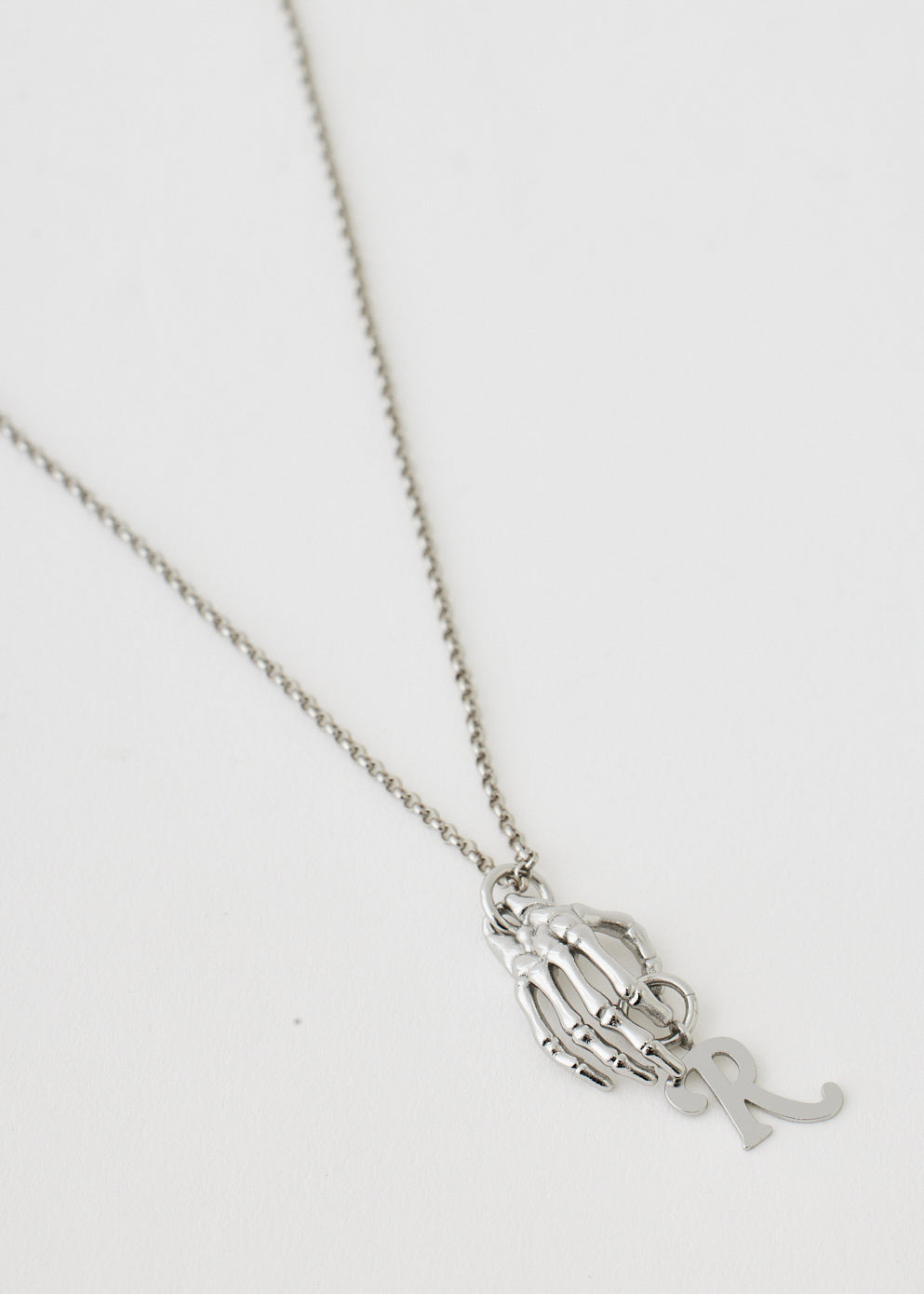 Skeleton Hand R Necklace