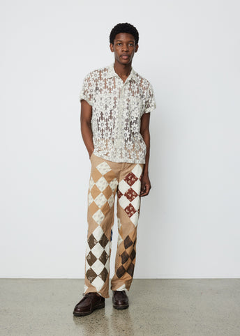 Pony Calico Quilt Trousers