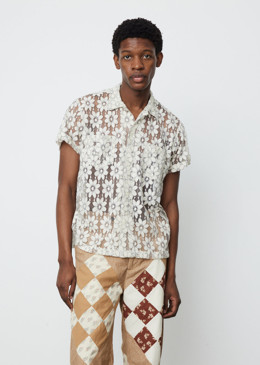 Daisy Lace Short Sleeve Shirt