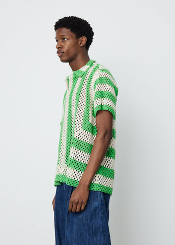 Lime Crochet Shirt