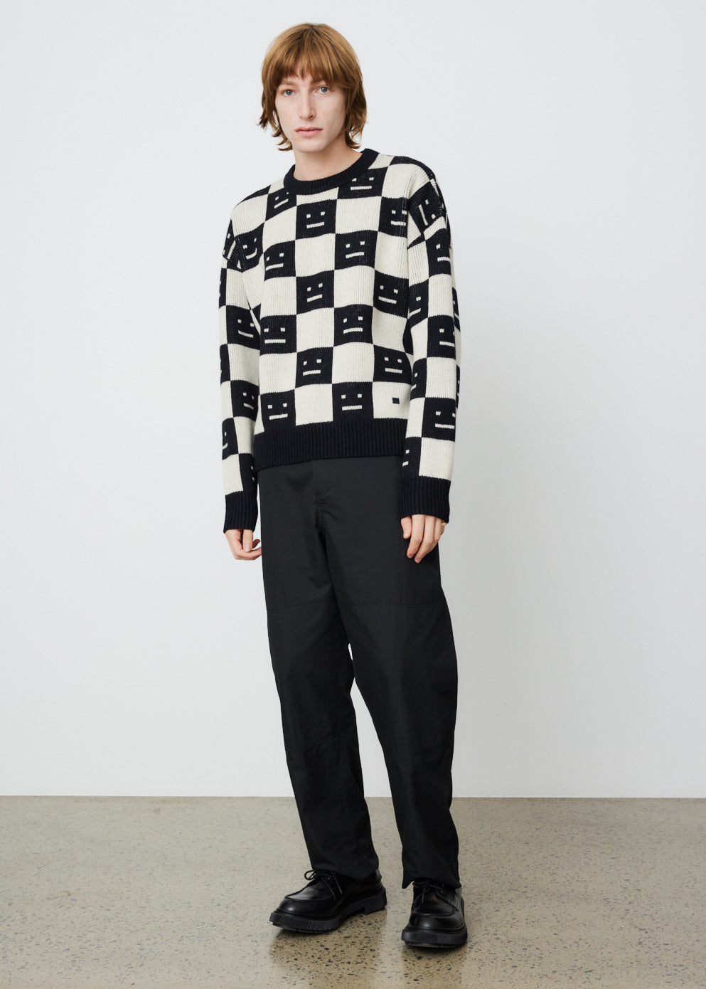 Katlas Checkerboard Knit Sweater
