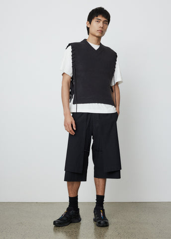 V-Neck Laced Vest