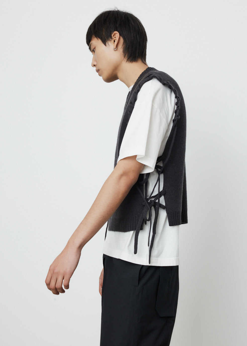 V-Neck Laced Vest