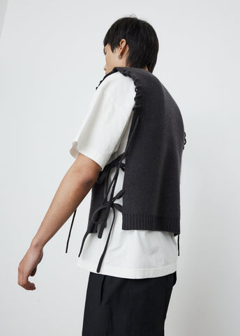 V-Neck Laced Vest