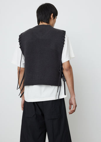 V-Neck Laced Vest