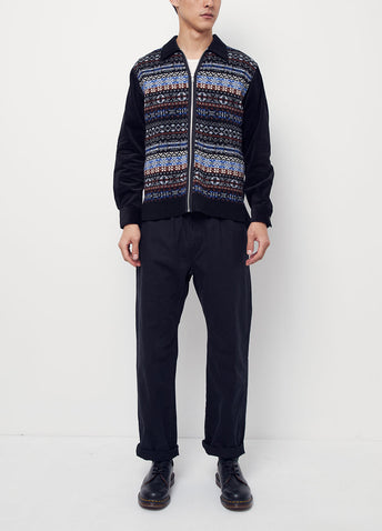 Corduroy and Wool Sweater
