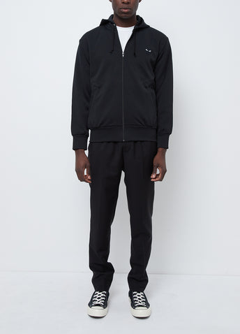 T254 Black Heart Zip Hoodie