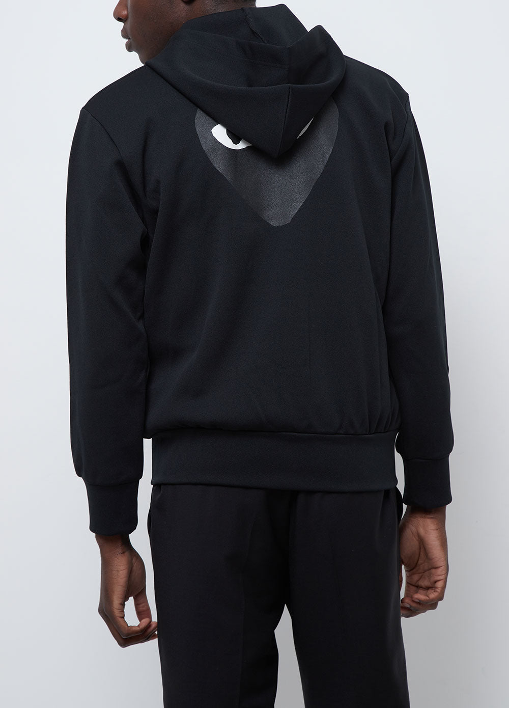 T254 Black Heart Zip Hoodie1