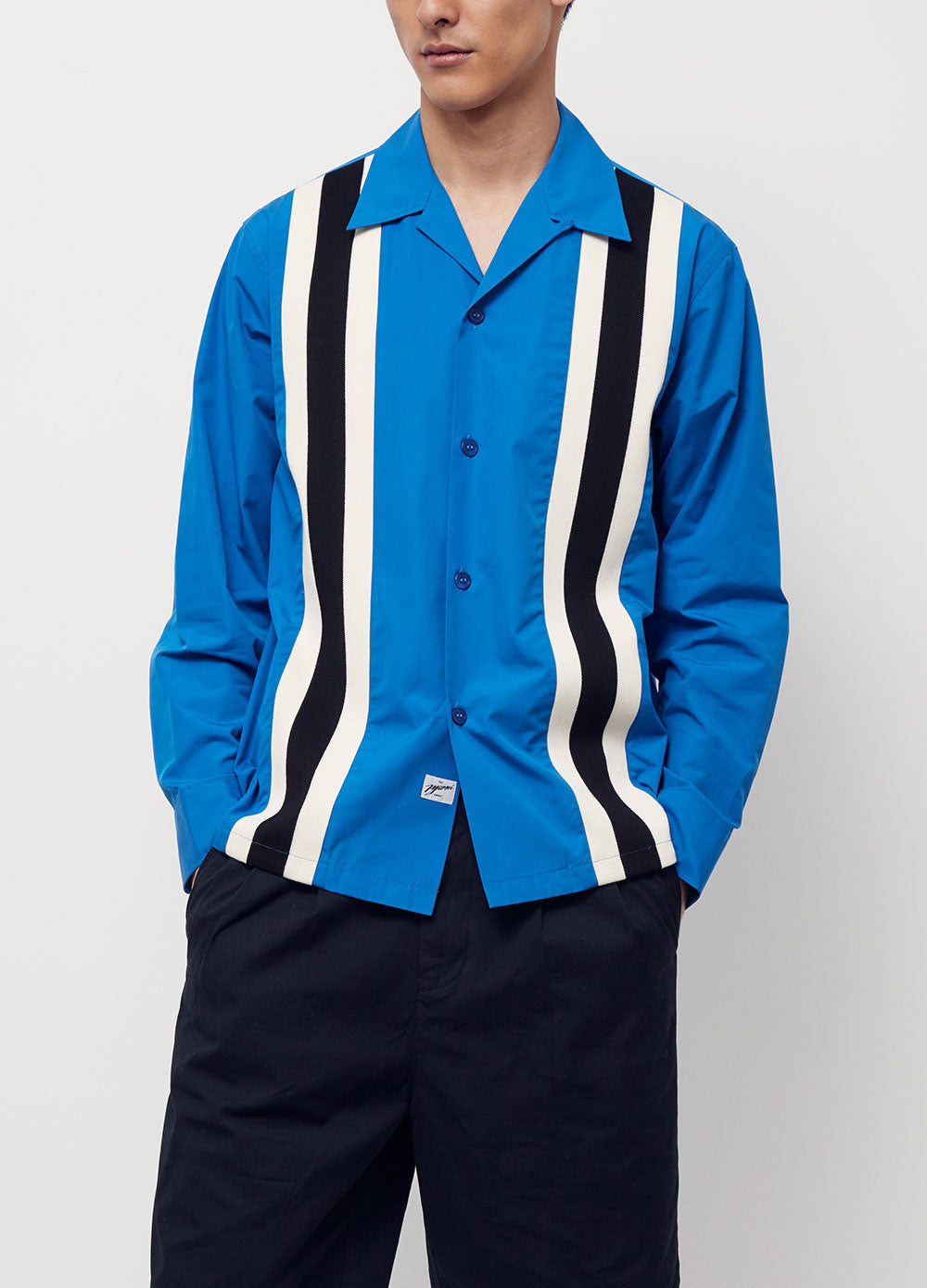 Panelled Long-sleeve Shirt