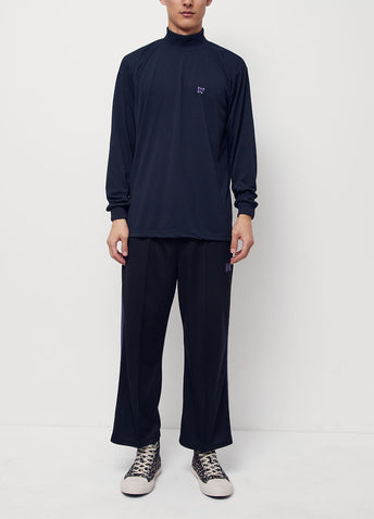 Long-sleeve Mock Neck T-shirt