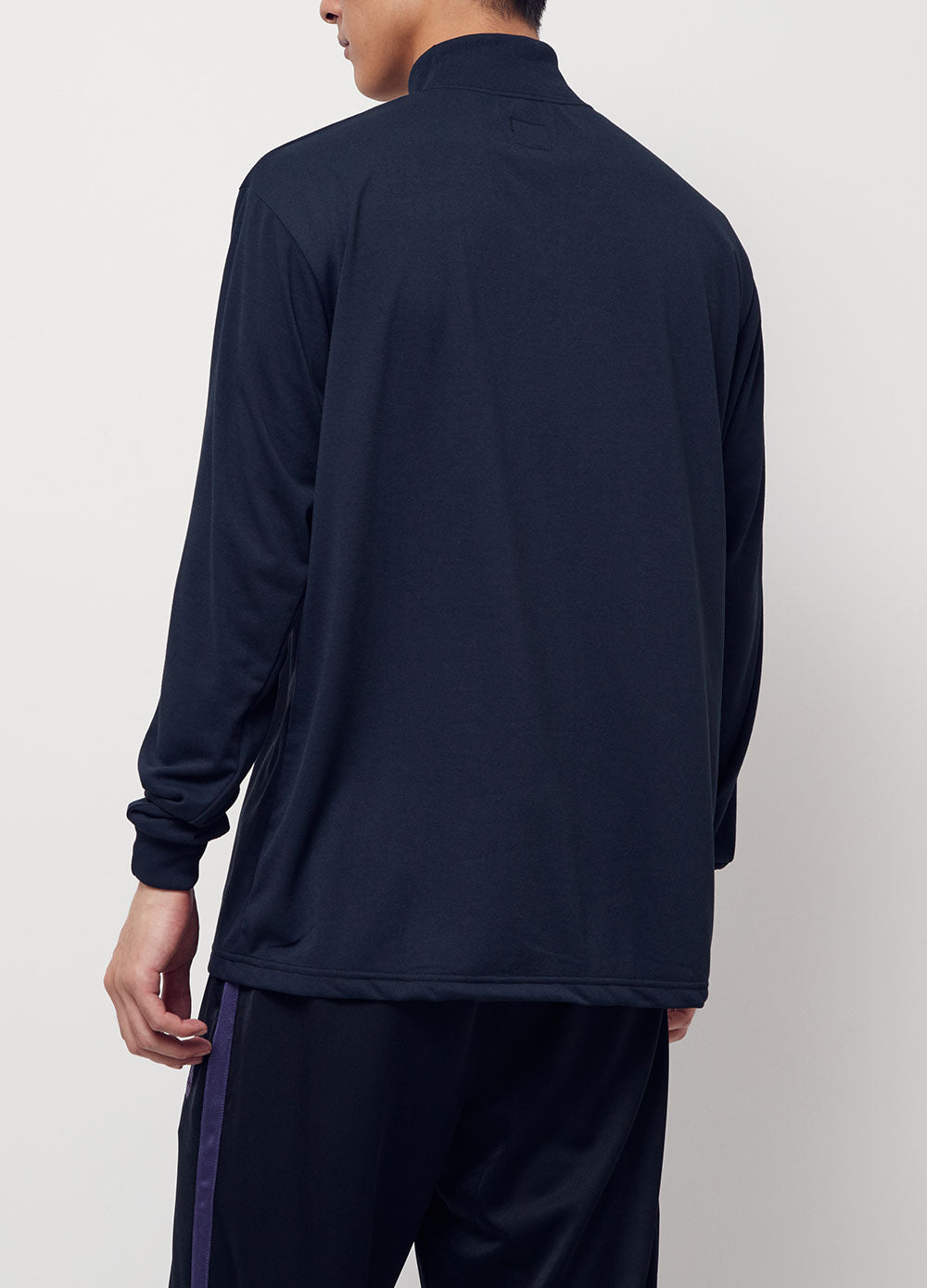 Long-sleeve Mock Neck T-shirt
