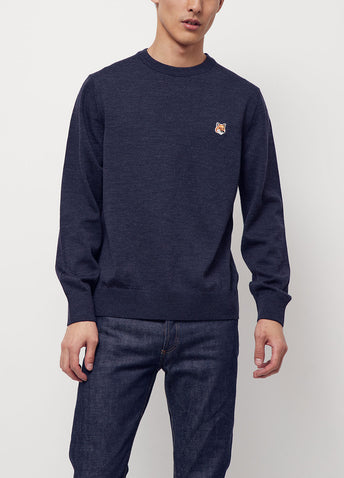 Fox Head Crewneck Knit