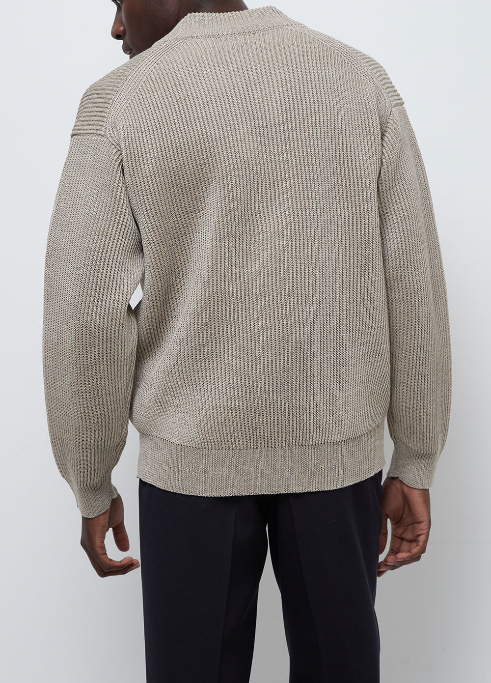AURALEE HEMP RIB KNIT BIG CARDIGAN - カーディガン