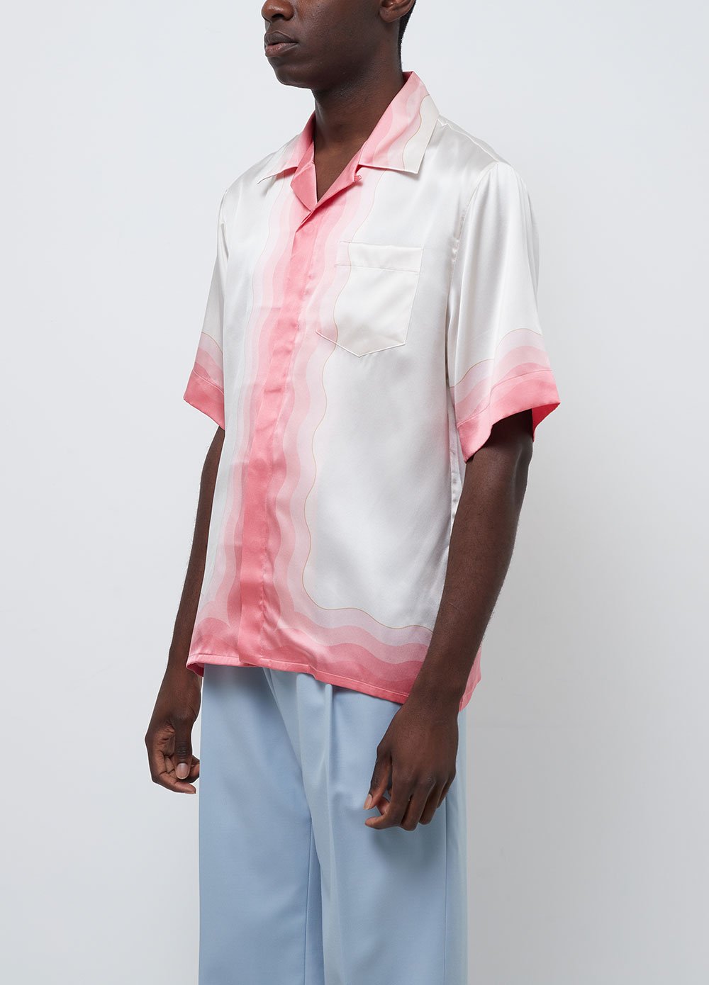 Kapalia Short-sleeve Silk Shirt