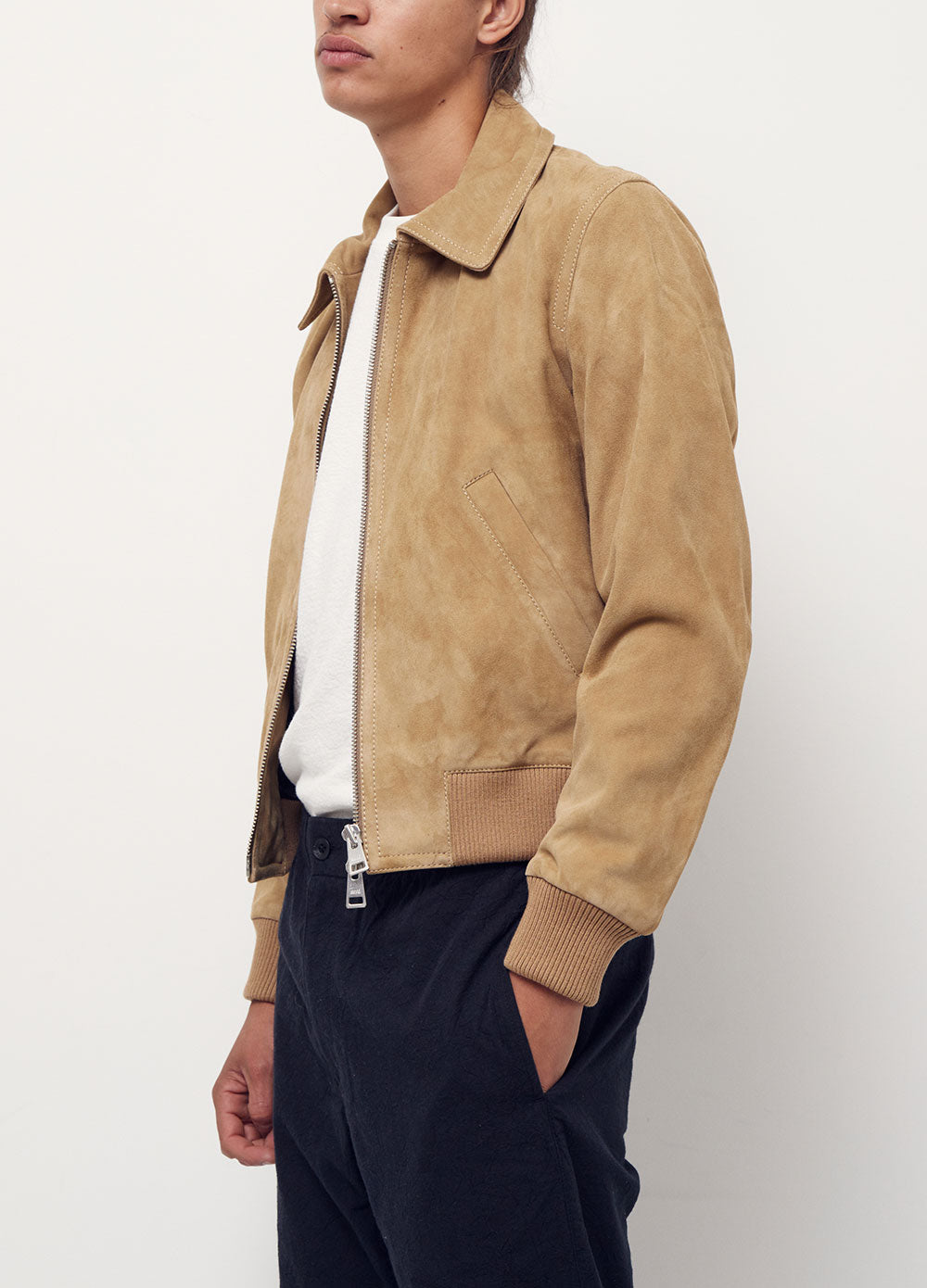 Zipped Suede Jacket