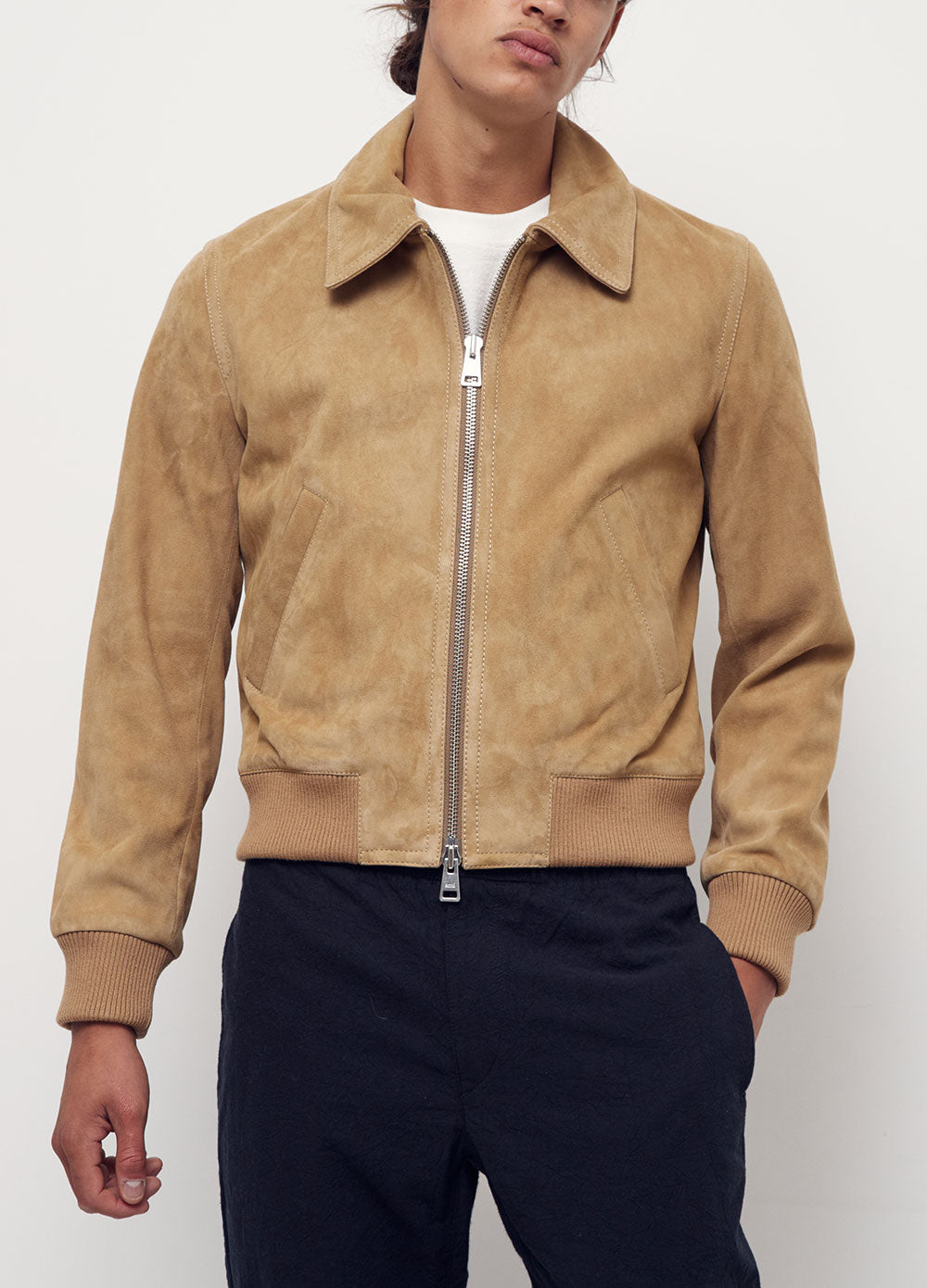 Zipped Suede Jacket