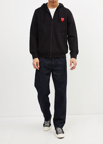 P1T294 Layered Heart Hoodie