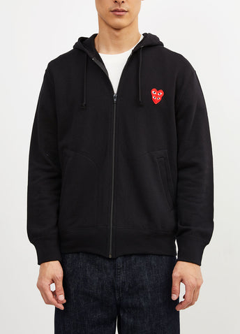 P1T294 Layered Heart Hoodie